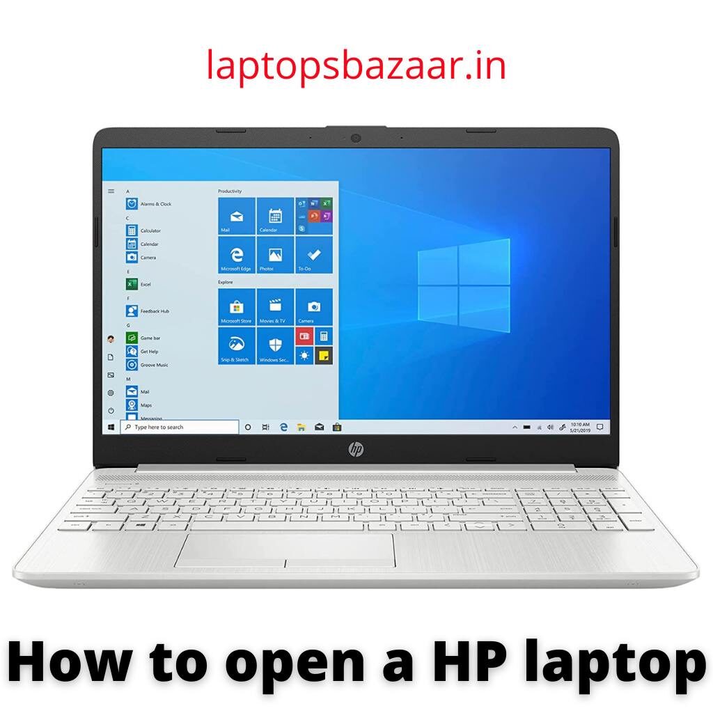 how to open hp laptop
