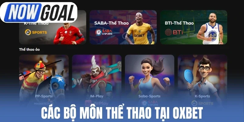 Các bộ môn thể thao tại Oxbet