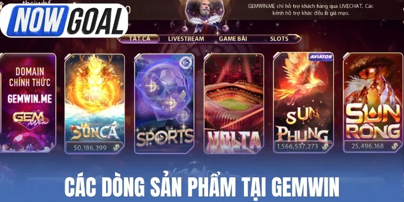 Các dòng sản phẩm tại Gemwin