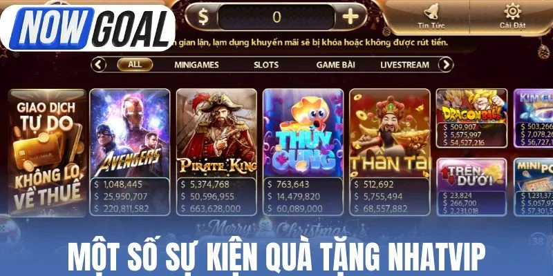 Một số sự kiện quà tặng Nhatvip